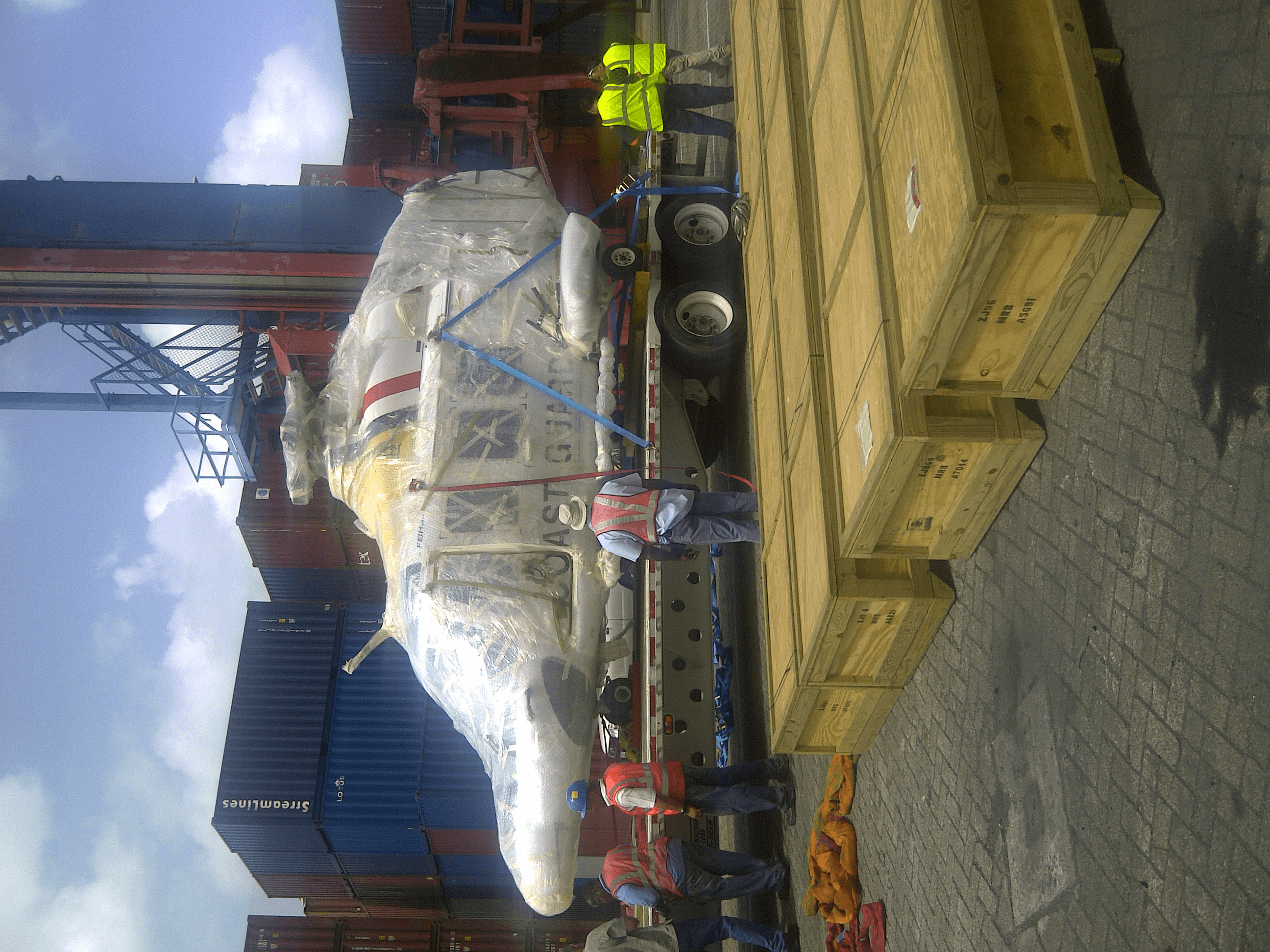 Transport of Coastguard Helicopter to Italy and Back (2012)